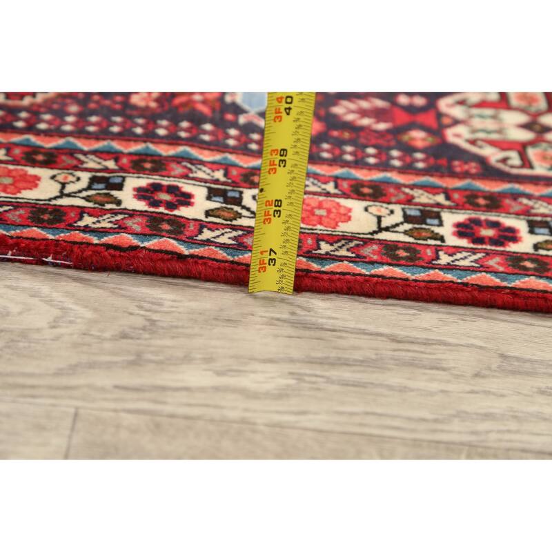 Vegetable Dye Tribal Abadeh Persian Area Rug Hand-knotted Wool Carpet - 3'4" x 5'0"