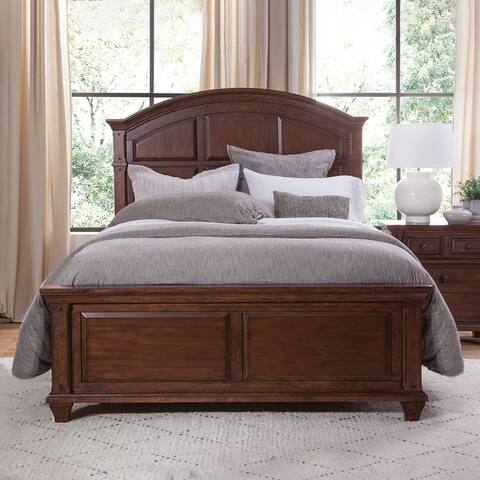 Harbor Point Rustic Cherry Arched Panel Bed by Greyson Living