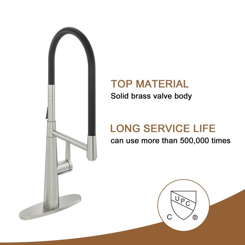 2 Mode 1.8 gpm Single Handle Kitchen Sink Faucet, Kitchen Faucet for Kitchen Sink