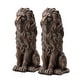 preview thumbnail 53 of 55, Glitzhome MGO Majestic Sitting Guardian Lion Statues Porch Sculpture Outdoor Indoor Set of 2