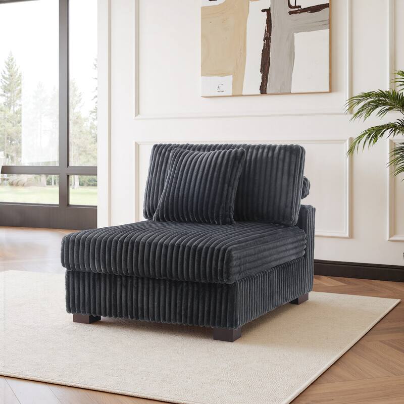 Cotton Flannel Armchair Sofa Corner Chairs for Living Room