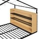 preview thumbnail 13 of 30, Metal PlayHouse Bed Frame with Shelves and LED Warm Lighting