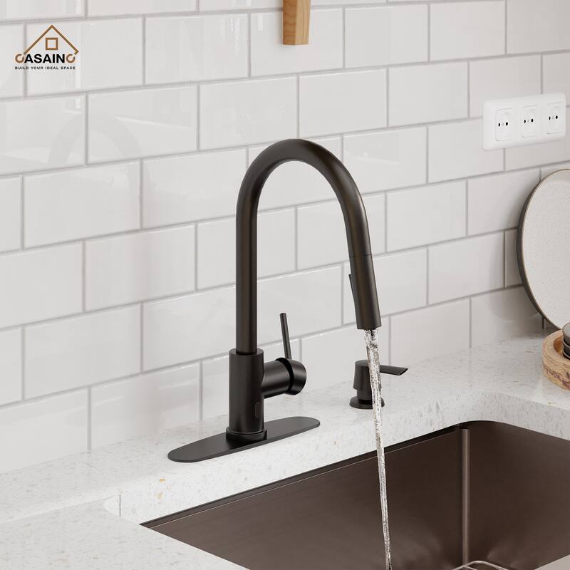 Single Handle Smart Touchless Pull-Down Sprayer Kitchen Faucet