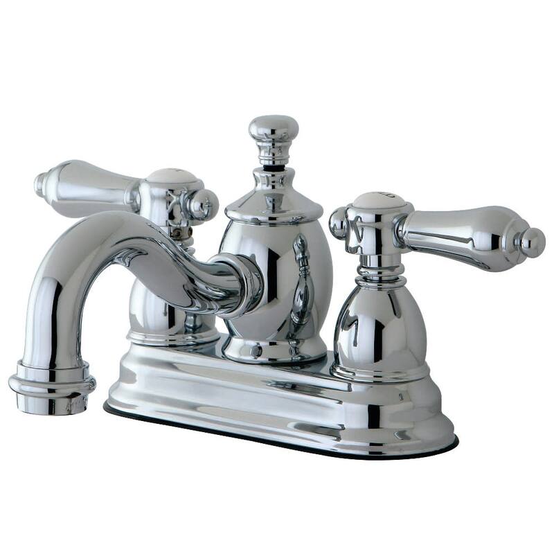 Kingston Brass Heirloom 1.2 GPM Centerset Bathroom Faucet with Pop-Up - Polished Chrome