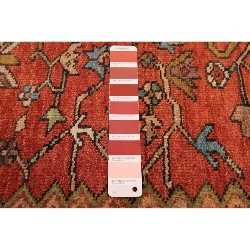 ECARPETGALLERY Hand-knotted Jules Sultane Dark Copper Wool Rug - 8'11 x 11'10