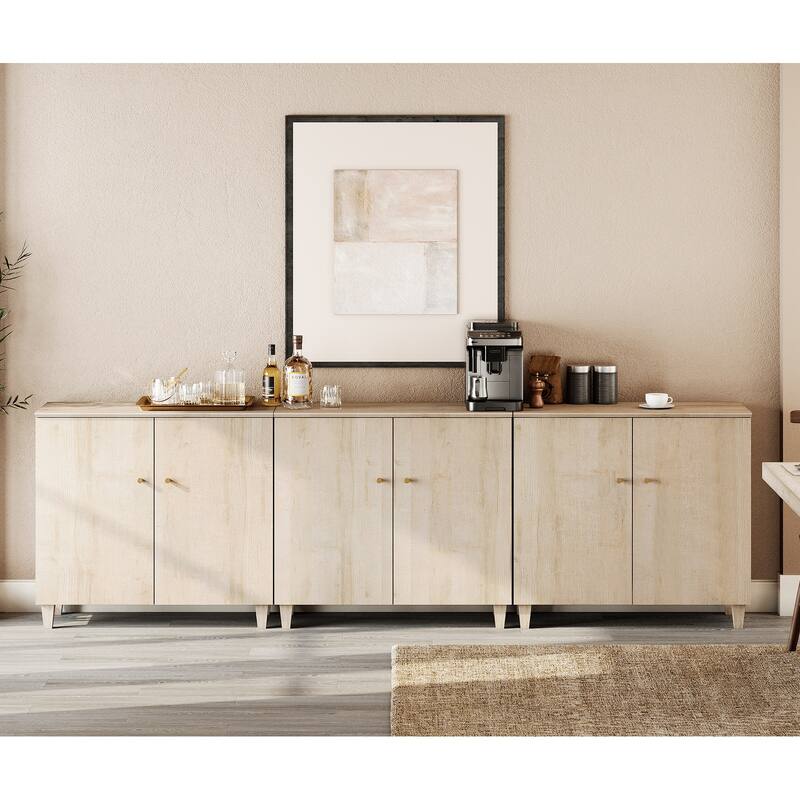 Sideboards Buffet Cabinets with Doors for Dining Room, 32.4"H