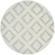 preview thumbnail 9 of 14, SAFAVIEH Handmade Chatham Pallie Modern Moroccan Wool Rug 5' Round - Grey/Ivory - Round
