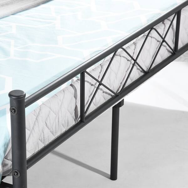 Shop Easy To Assemble Full Metal Bed Frame Platform Mattress Foundation With Headboard Under Bed Storage Multiple Color On Sale Overstock 21871013