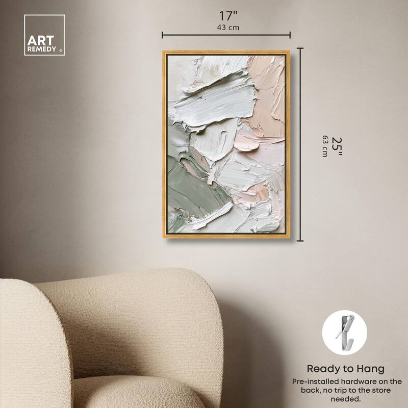 Creamy Contours I Canvas by Art Remedy