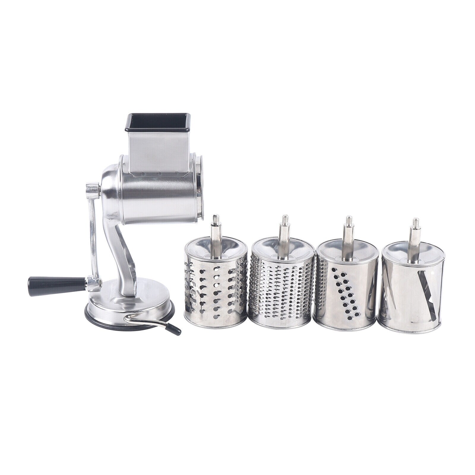 Rotary Grater Food Mills Grinder Stainless Steel With 5 Drum Blade