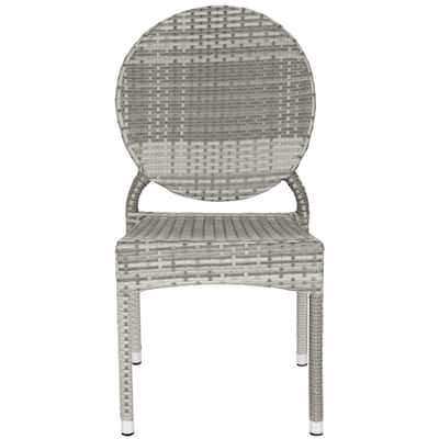 SAFAVIEH Shelvia Indoor/Outdoor Stackable Dining Chair (Set of 2) - 17Wx22Dx35H