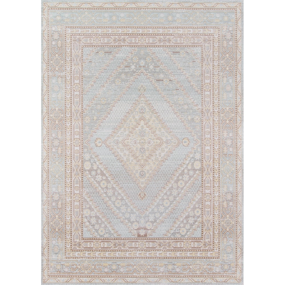Momeni Isabella Polyester Traditional Geometric Area Rug.