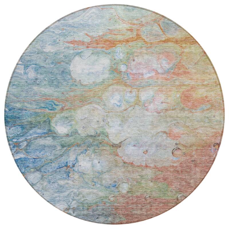 HomeRoots Abstract Transitional Rectangle Outdoor Rug