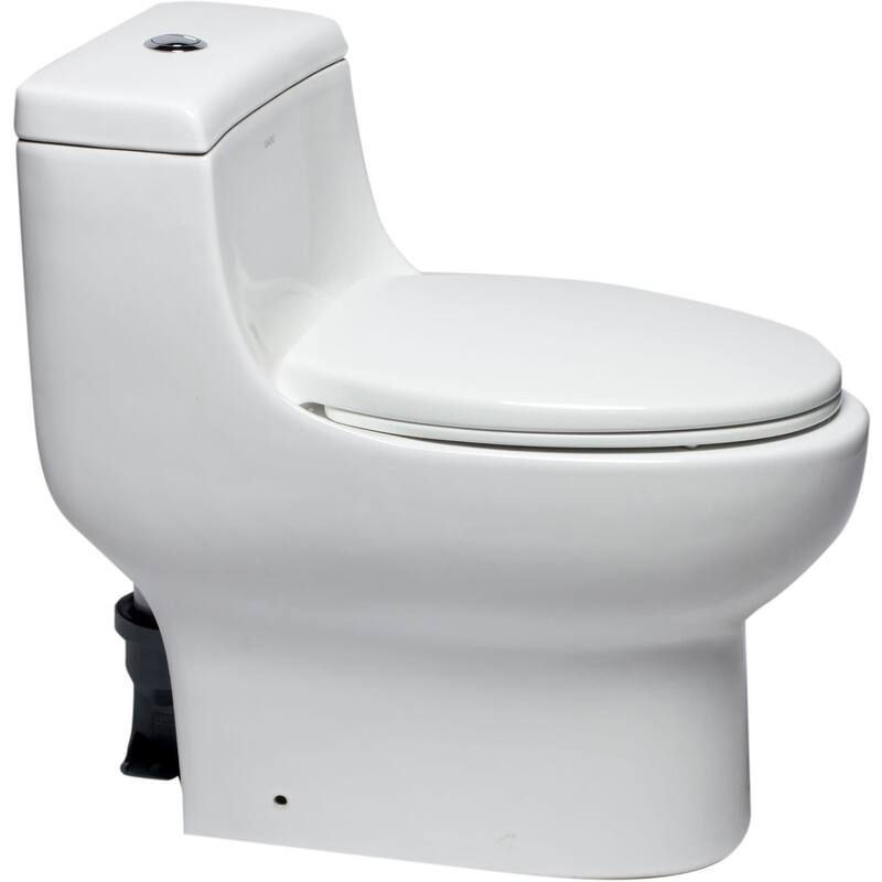 Eago Elongated Closed-Front Toilet Seat with Soft Close Hinges