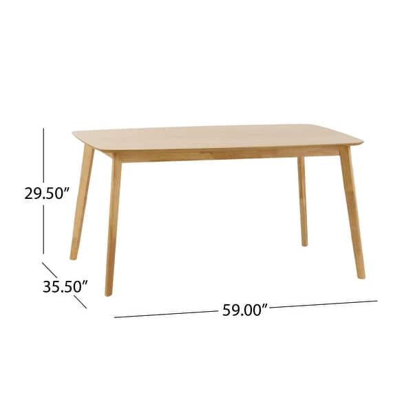 dimension image slide 0 of 3, Christopher Knight Home Nyala Wood Dining Table