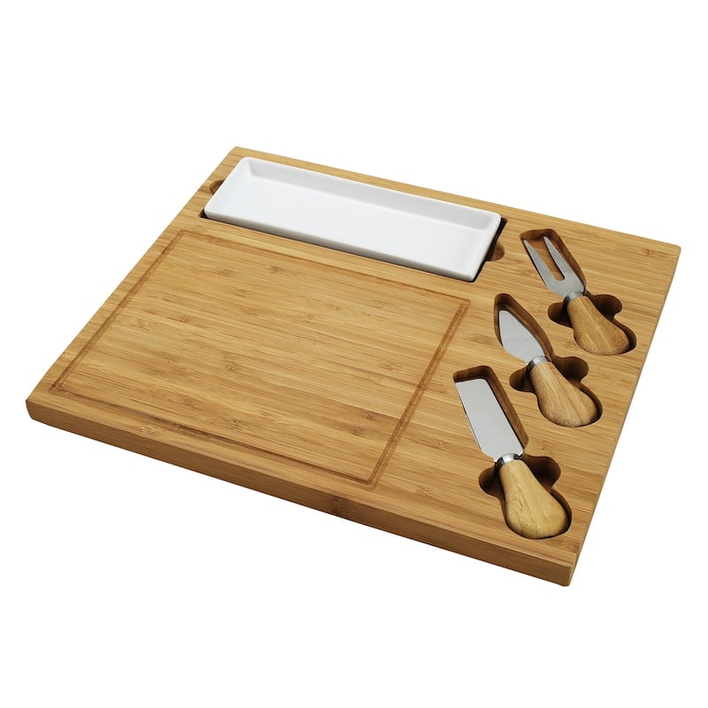 NCAA West Virginia Mountaineers Bamboo Cheese & Charcuterie Board