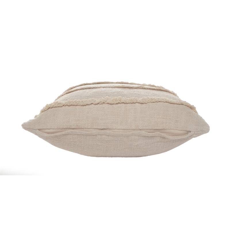 Guajira Set of 2 Textured Stripe Cotton Throw Pillow Covers, 20" x 20", 2 PCS (Covers Only) by Sevita