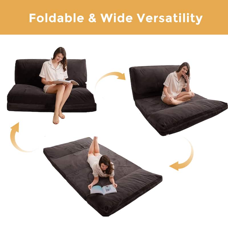 Convertible Folding Couch Sofa Bed with Removable Cover