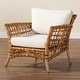 preview thumbnail 10 of 9, bali & pari Babette Modern Bohemian Natural Brown Rattan Arm Chair