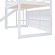 preview thumbnail 6 of 13, White House Twin Size Loft Bed with Slide, Storage Shelves, Climbing Ramp, and Adjustable Light for Fun and Safety