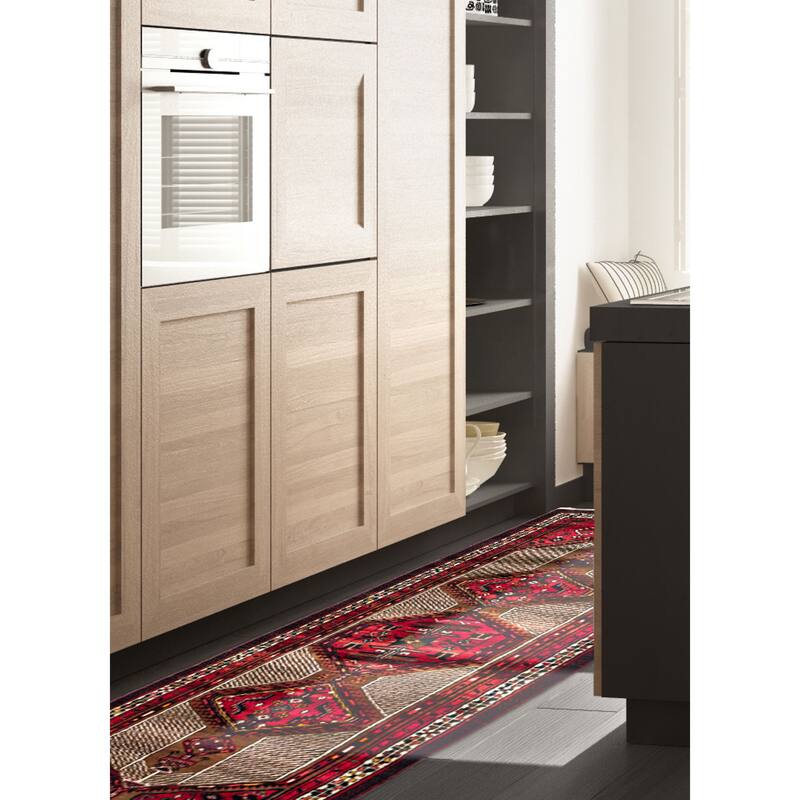 ECARPETGALLERY Hand-knotted Konya Anatolian Red Wool Rug - 3'4 x 10'7