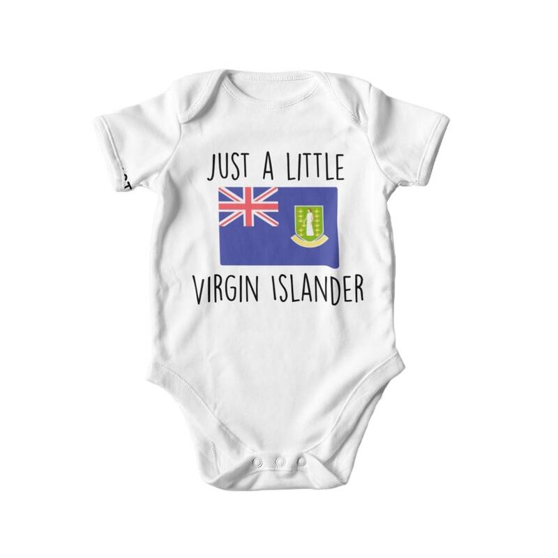 British Virgin Islands Bvi - Baby Boy Girl Clothes Infant Bodysuit Funny Cute Newborn - Pink - 0-3M