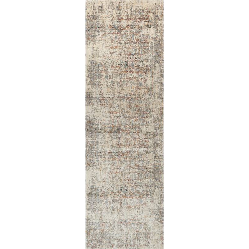 Alexander Home Genova Granite Border Distressed Rug