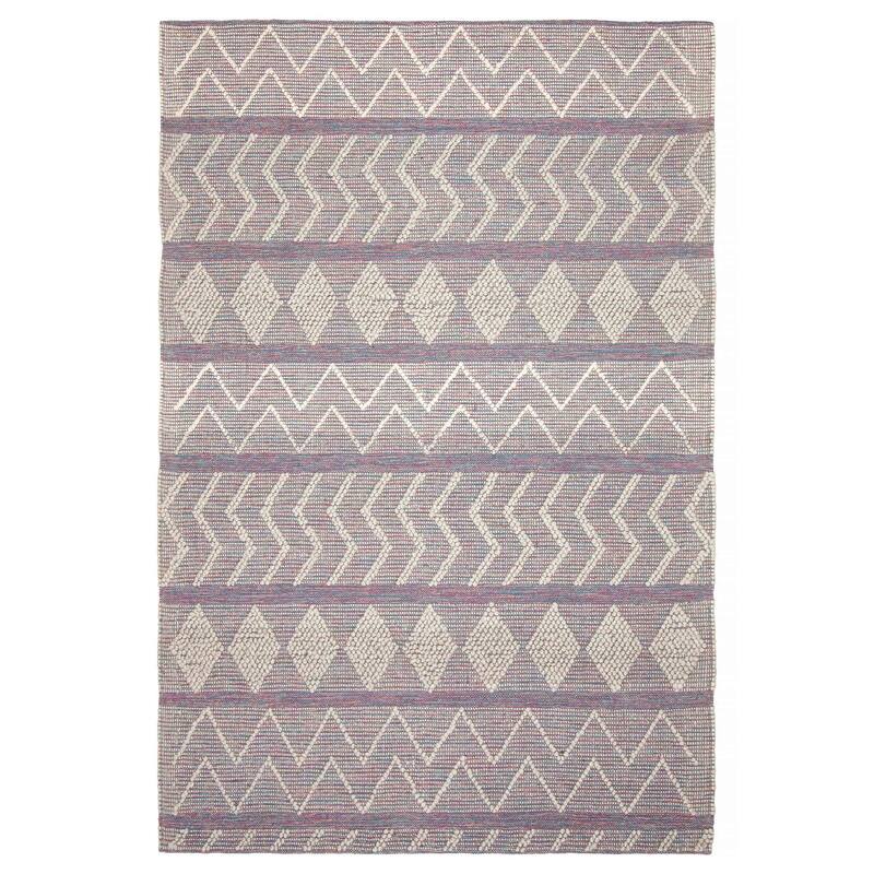 ECARPETGALLERY Braid weave Sienna Grey Wool Rug - 6'2 x 9'0 - Grey - 6'2 x 9'0