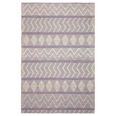 ECARPETGALLERY Braid weave Sienna Grey Wool Rug - 6'2 x 9'0
