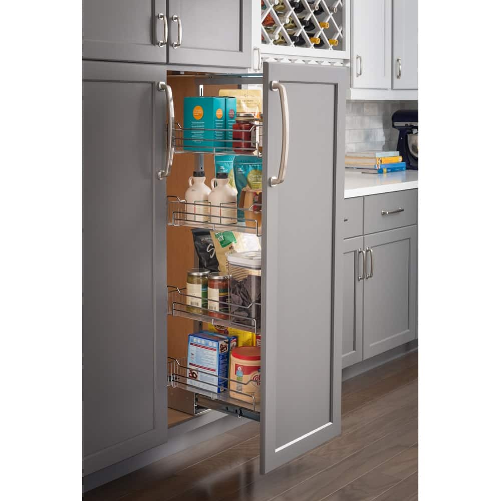 Hardware Resources 12 Inch Base Cabinet Organizer with 5 Baskets and