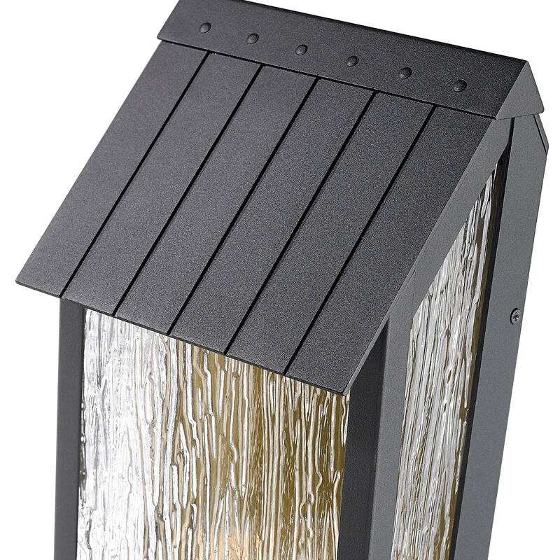 Artcraft Point Outdoor Wall Sconce - Black and Brass