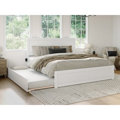 AFI, Canyon Platform Bed with Matching Footboard & Trundle