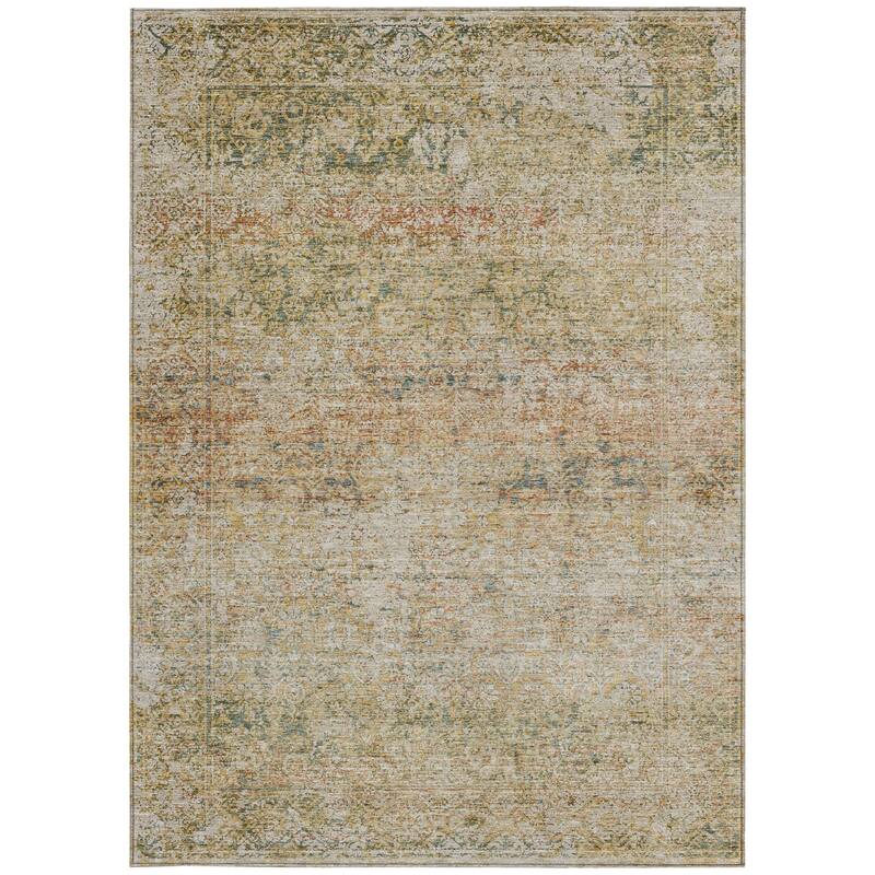 HomeRoots Abstract Traditional Rectangle Outdoor Rug