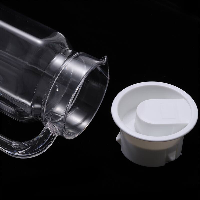 Acrylic Beverage Drink Pitcher with Lid, Juice Pitcher Water Jug - Clear - 37.2oz