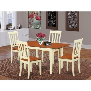 Retro Dinette Set - 5 Piece Table & Chair Set - Kitchen Dining Room ...