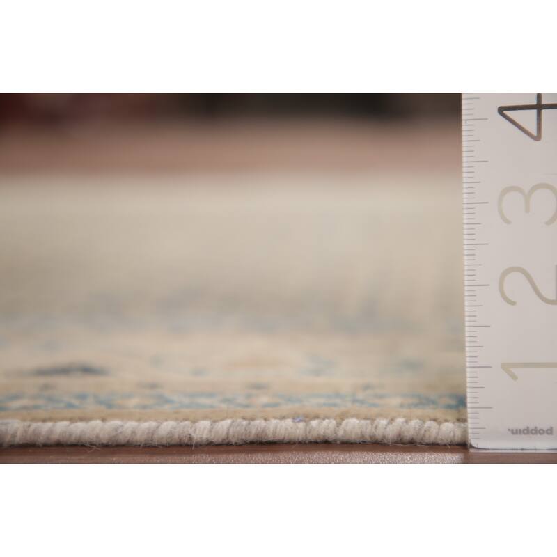 Hand Knotted Oriental 100% Wool Carpet Traditional All-Over Beige & Ivories Botemir Area Rug - 5' 10'' X 4' 11''