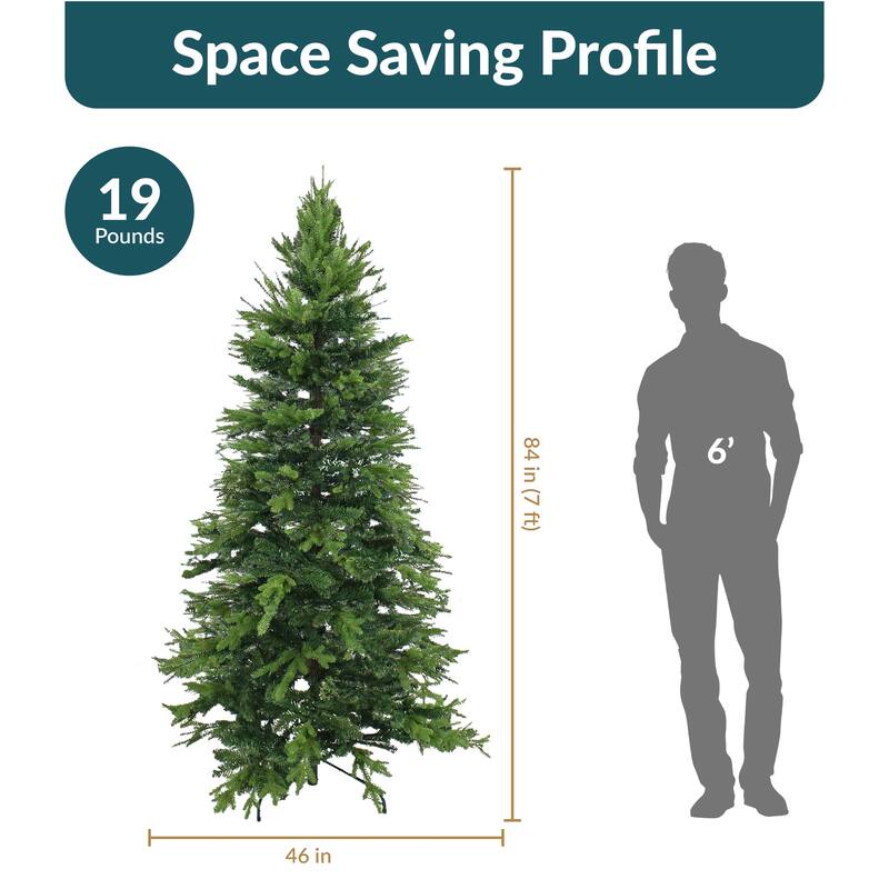 Sunnydaze Slim and Stately Artificial Christmas Tree