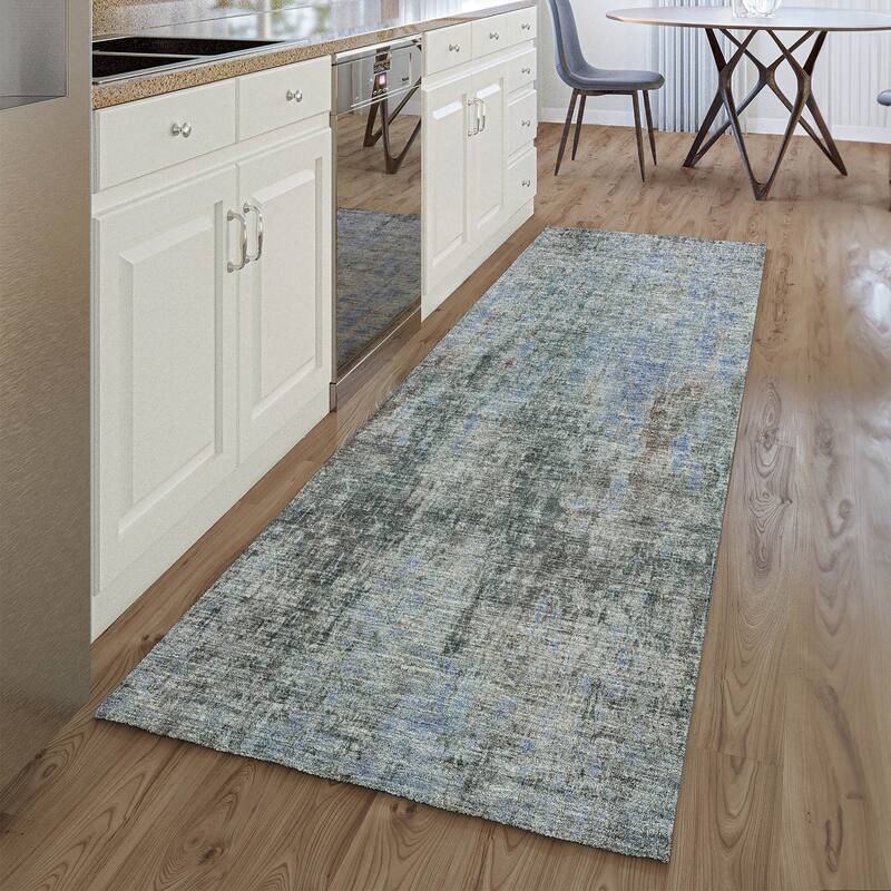 Premium Washable Super Soft Solid Ombre Mayfield Rug - Gray - 2' 3" x 7' 6" - Runner