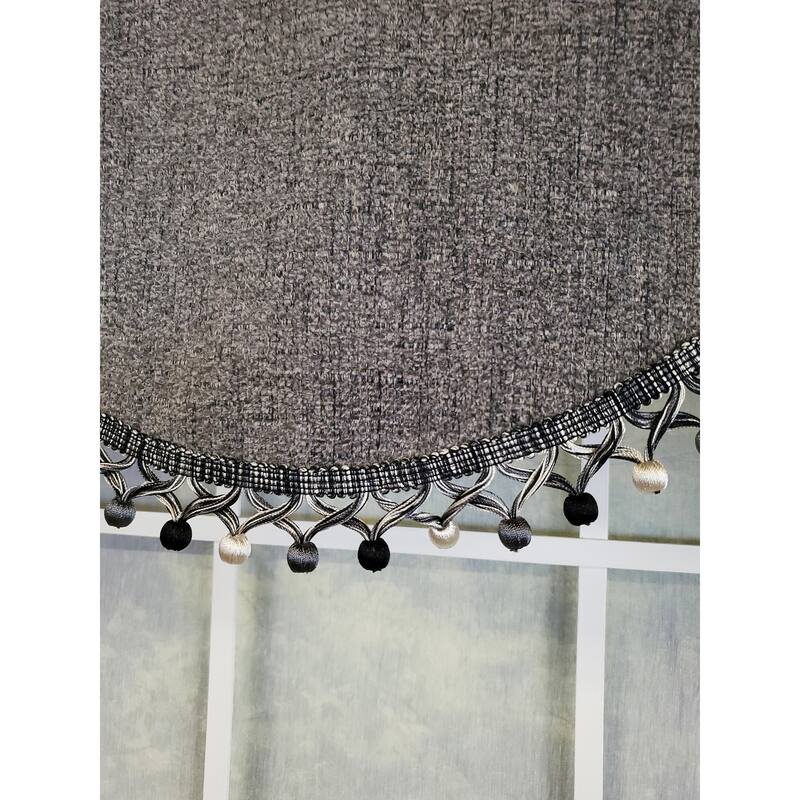 RLF Home Jasper Cornice Valance with Tassel Trim
