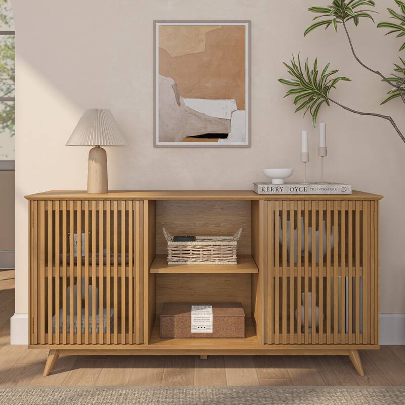 Plank and Beam Mid-Century Modern 2-Door Sideboard/TV Stand