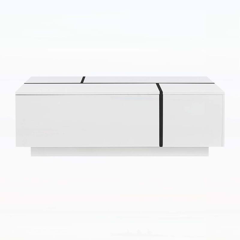 Multi-Functional Extendable Coffee Table,with Hidden Storage for Living Room