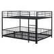 preview thumbnail 18 of 18, Full over Full Size Metal Bunk Bed with Slide and Guardrails,,Industrial Minimalist Metal Bed聽