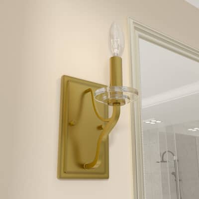 Acroma 1-light Modern Candle Gold Wall Light - N/A
