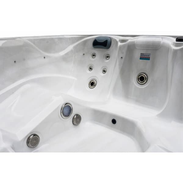 Luxuria Spas Genesis 6-Person 28-Jet Lounger Acrylic Hot Tub with ...