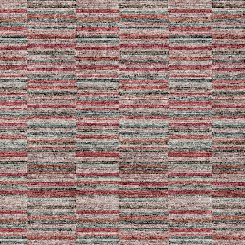 HomeRoots Striped Transitional Rectangle Outdoor Rug