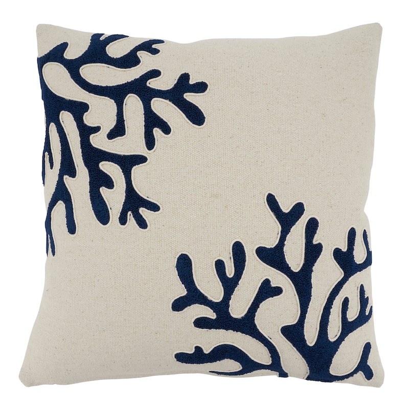 Coral Design Cotton Pillow