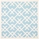preview thumbnail 85 of 143, SAFAVIEH Handmade Flatweave Dhurries Michaele Modern Moroccan Wool Rug 6' Square - Light Blue/Ivory - Square