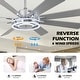 preview thumbnail 40 of 118, 20"/24"/72" Oaks Aura Cotti Low Profile Dimmable Smart Ceiling Fan with Lights 6-Speed Flush Mount Modern Remote