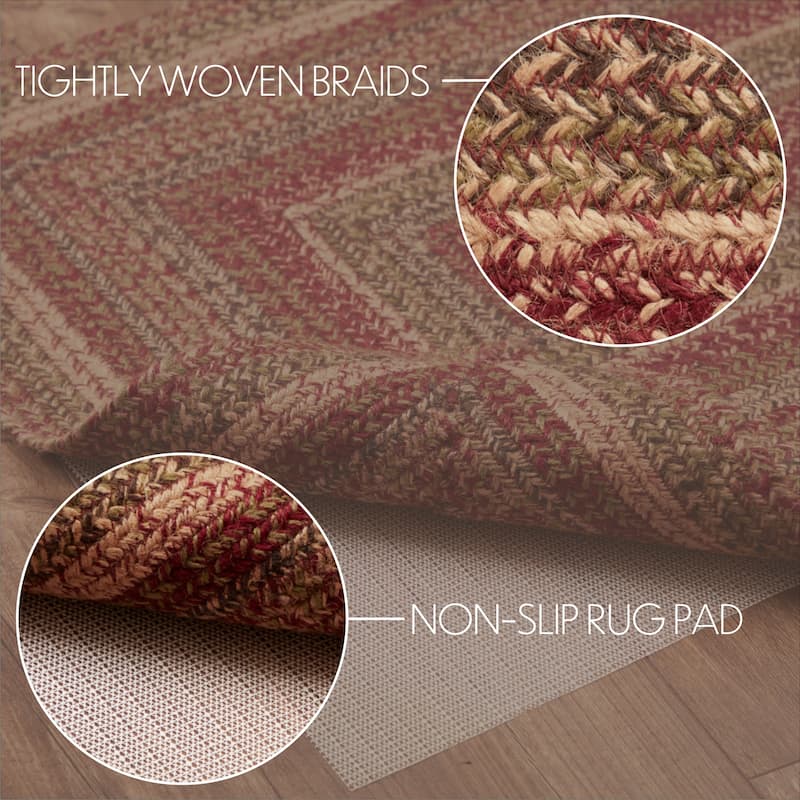 Cider Mill Jute Rug Rect w/ Pad 27x48 - 27" x 48"