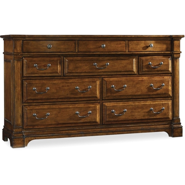 Hooker Furniture 5323-90002 68" Wide 10 Drawer Poplar Wood Dresser from the Tynecastle Collection - Warm Chestnut